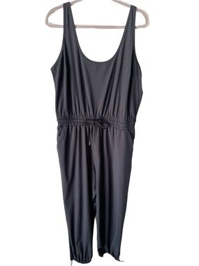 Abercrombie & Fitch Jumpsuit Women's XLp XL Petite Black Traveler Utility Lagom